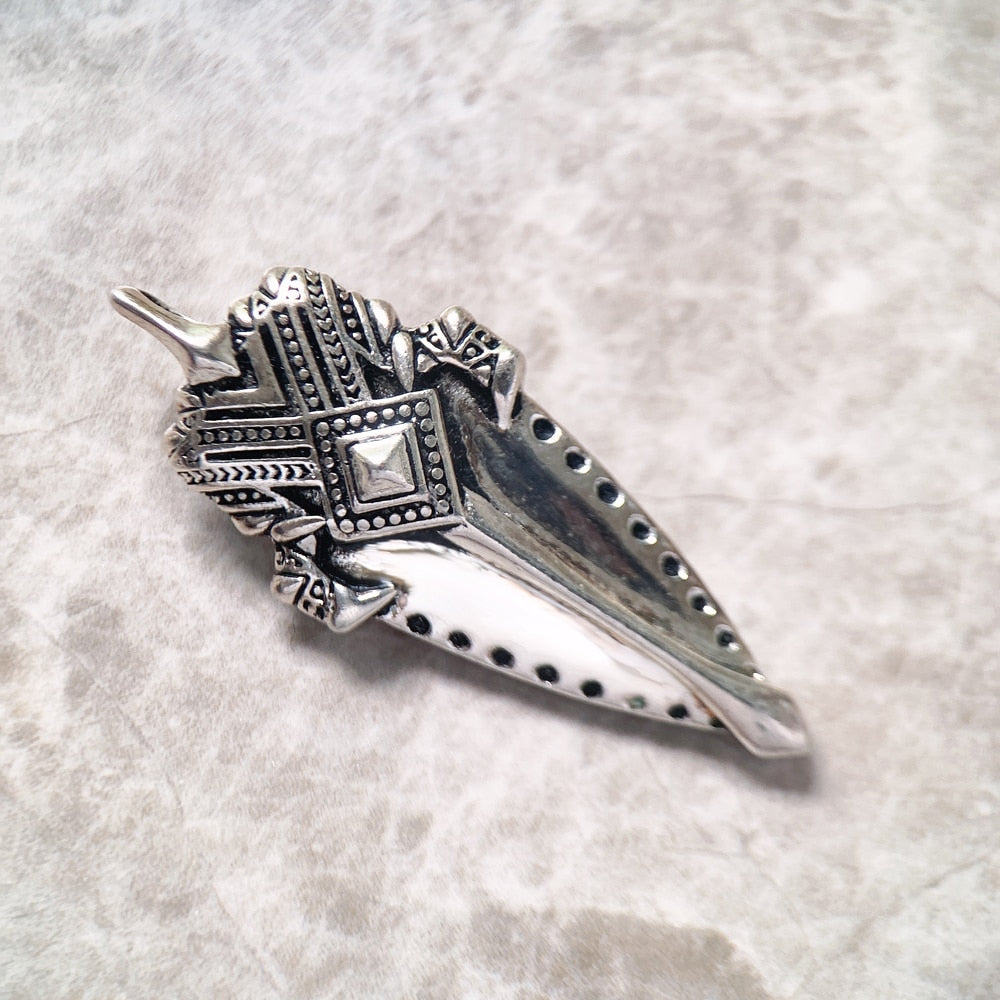 Pendant Rebel Vintage African Spearhead New Fashion Jewelry Europe Accessories 925 Sterling Silver Gift For Women Men