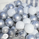 30pcs 10inch Metal Latex Confetti Balloons Wedding Decorations Matte Helium Globos Baby Shower Birthday Party Decorations - anconmall