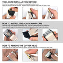 Professional Pet Dog Grooming Hair Clipper 4-Speed Quiet Electric Trimmer Pet Haircut Rechargeable Stand Base Cordless Kit - anconmall