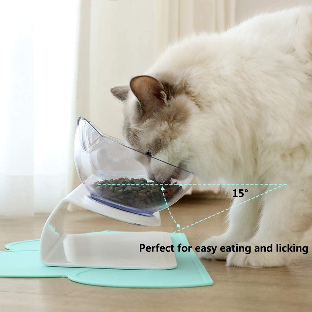 Non-slip Cat Bowls Double Pet Bowls With Raised Stand Pet Food and Water Bowls For Cats Dogs Feeders Puppy Feeder Bowl Supplies