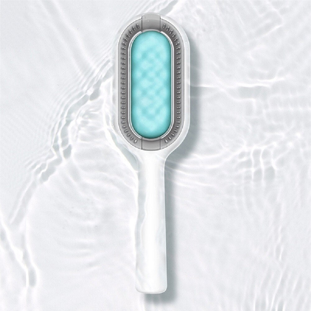 Pet Grooming Brush Suitable for Short or Long Haired Cats and Dogs Silicone Massage Dematting Comb Lint Remover Cleaning Tools - anconmall