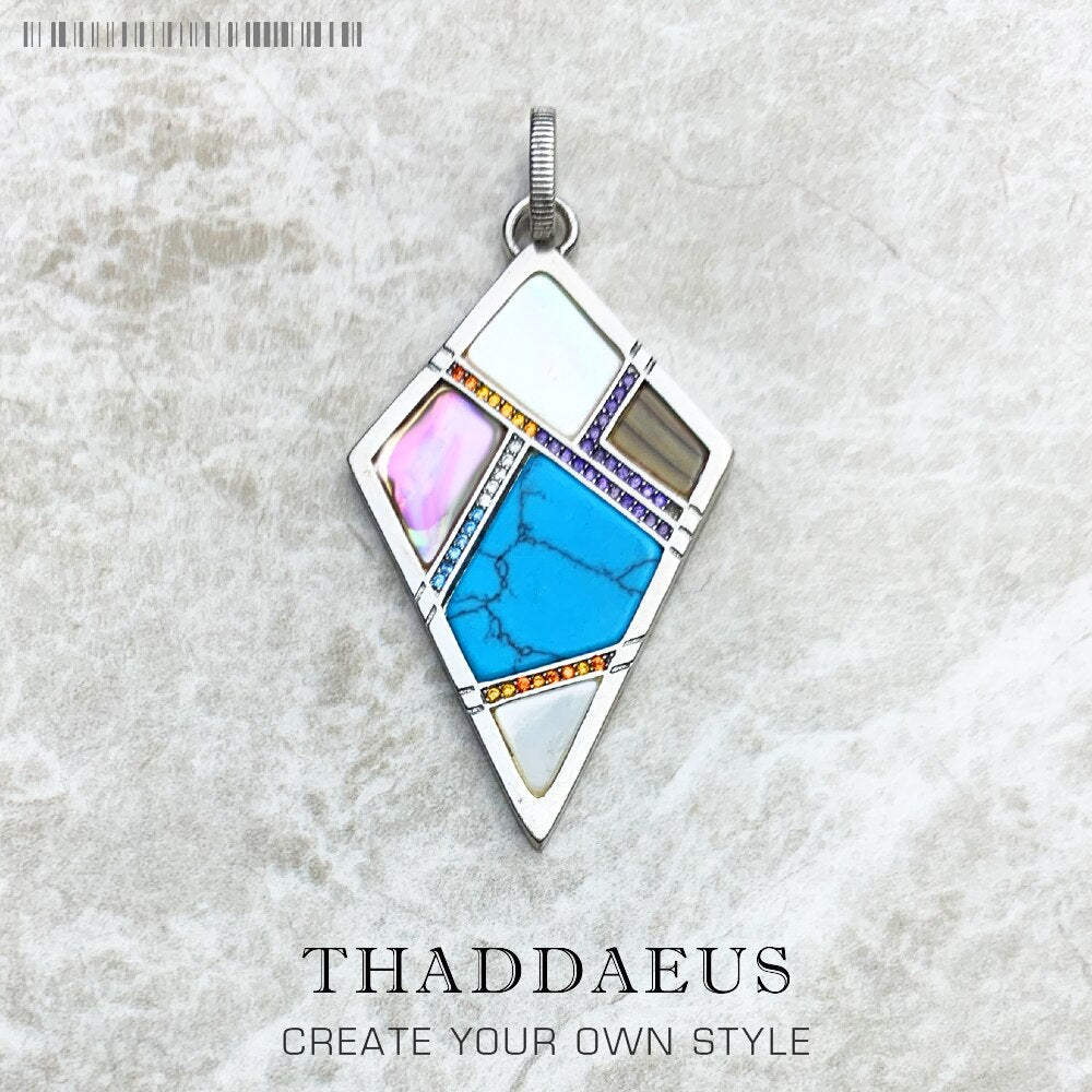 Meaningful Lucky Pendant,2020 Brand New Fashion Jewelry Europe Graphic Design Bijoux Ethnic 925 Sterling Silver Gift For Woman