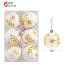 6Pcs/box 6cm Christmas Ball Ornaments Xmas Tree Hanging Pendant Christmas Decorations for Home 2023 Navidad Natal New Year Gift