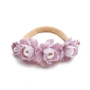 Baby Headband Cute Elastic Flower Rhinestone Hair Band Newborn Toddler Headband for Baby Infant Toddler Girls Hair Accessories