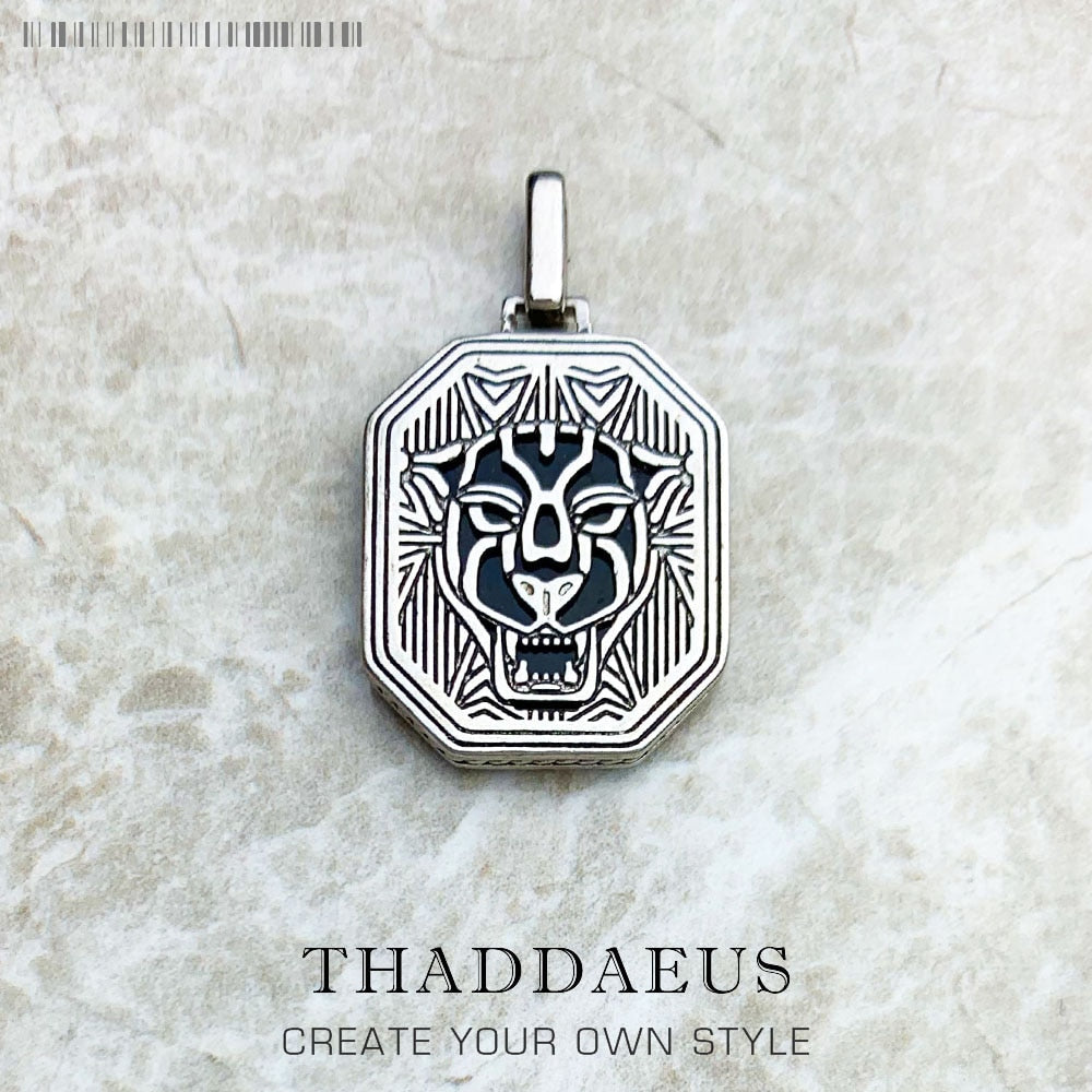 Pendant Black Cat Winter New Fine Jewelry 925 Sterling Silver Dog Tag Self-confidence And Strength Gift For Women Men