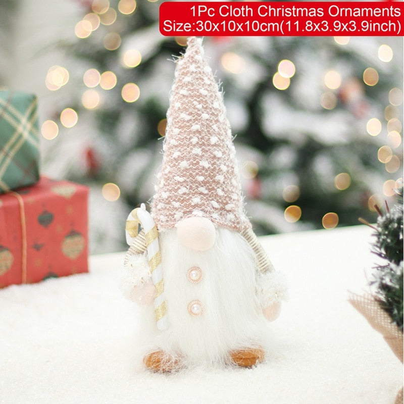 Christmas Gnome Faceless Doll Light Merry Christmas Decoration For Home Cristmas Ornament 2022 Xmas Navidad Natal Gifts New Year - anconmall
