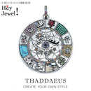 Pendant Large Amulet Magical Lucky Heart Cat Elephant Clover Symbols Fatima Golden Jewelry 925 Sterling Silver Women Men Gift