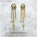 Earrings Royalty Star With Stones,Europe Fine Jewelry For Women,2023 Winter Lucky Gift In Sterling Silver 925