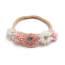 Baby Headband Cute Elastic Flower Rhinestone Hair Band Newborn Toddler Headband for Baby Infant Toddler Girls Hair Accessories