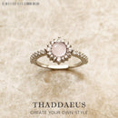 Ring Shimmering Stone Fine Jewerly For Women 2022 Winter Brand New Romantic Gift In 925 Sterling Silver