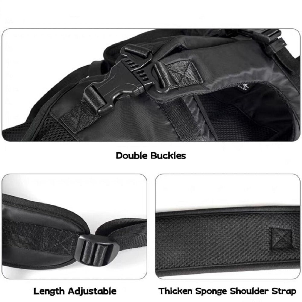 Pet Wraparound Carrier Backpack Double Shoulder Dog Cat Outdoor Travel Carrying Bag Adjustable Breathable No Zipper Easy To Wear - anconmall