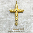 Pendant Cross Black Stones Gold New Fine Jewelry Bijoux Accessories 925 Sterling Silver Gift For Woman Men