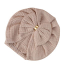 1Pc Newborn Baby Bowknot Hat Indian Bonnet Beanies Warm Hats Hair Accessory for Baby Girls Infants Toddlers Little Kid Props