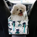 Portable Pet Dog Central Control Car Seat Dog Carriers with Handle Safe Car Armrest Box Booster Kennel water proof Bed for Dogs - anconmall