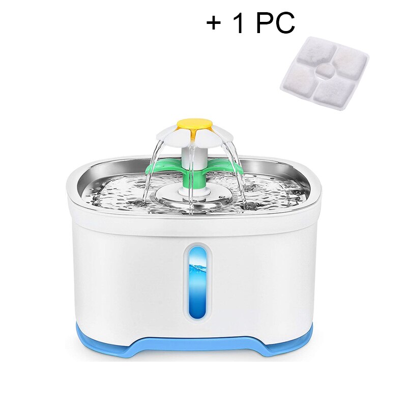 2.5L LED Electric Dog Pet Mute Drinker Feeder Automatic Pet Cat Water Fountain Bowl Pet Fountain Drinking Water Dispenser Upgrad