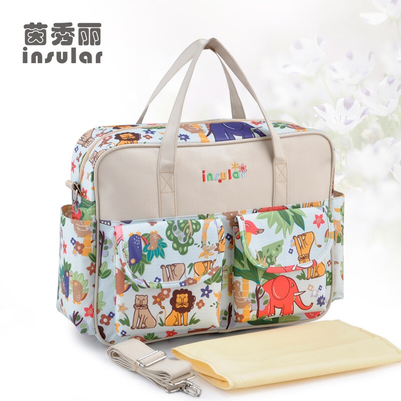 Insular Diaper Bag For Mommy Nappy Bag Large capacity Durable Baby Bags For Stroller Baby Changing Bag Maternity Tote