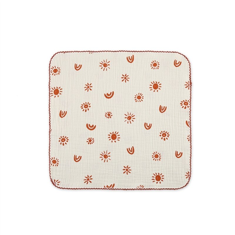 Baby Bib Towel Boys Girls 0-12M Breathable Soft Face Towel Drooling Bib with Hanging Hook Infant Feeding Burp Cloth