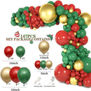 Christmas Balloons Garland Arch Kit Red Green Metallic Golden Latex Balloon for Festival Christmas New Year Party Decorations - anconmall