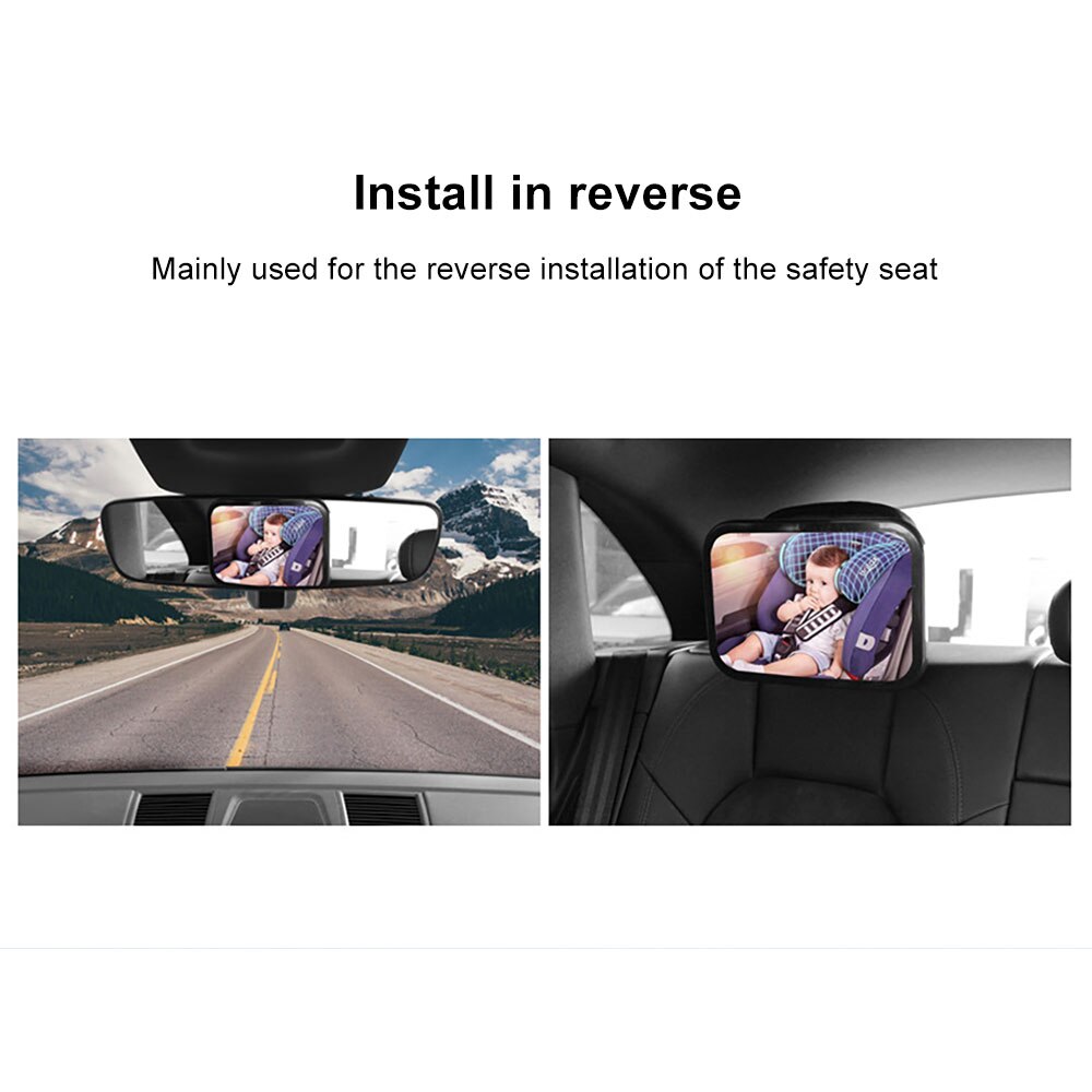 Baby Car Mirror Rearview Mirror Baby for Back Seat Headrest Monitor Adjustable Car Interior Accessories Child Kids Mirrors