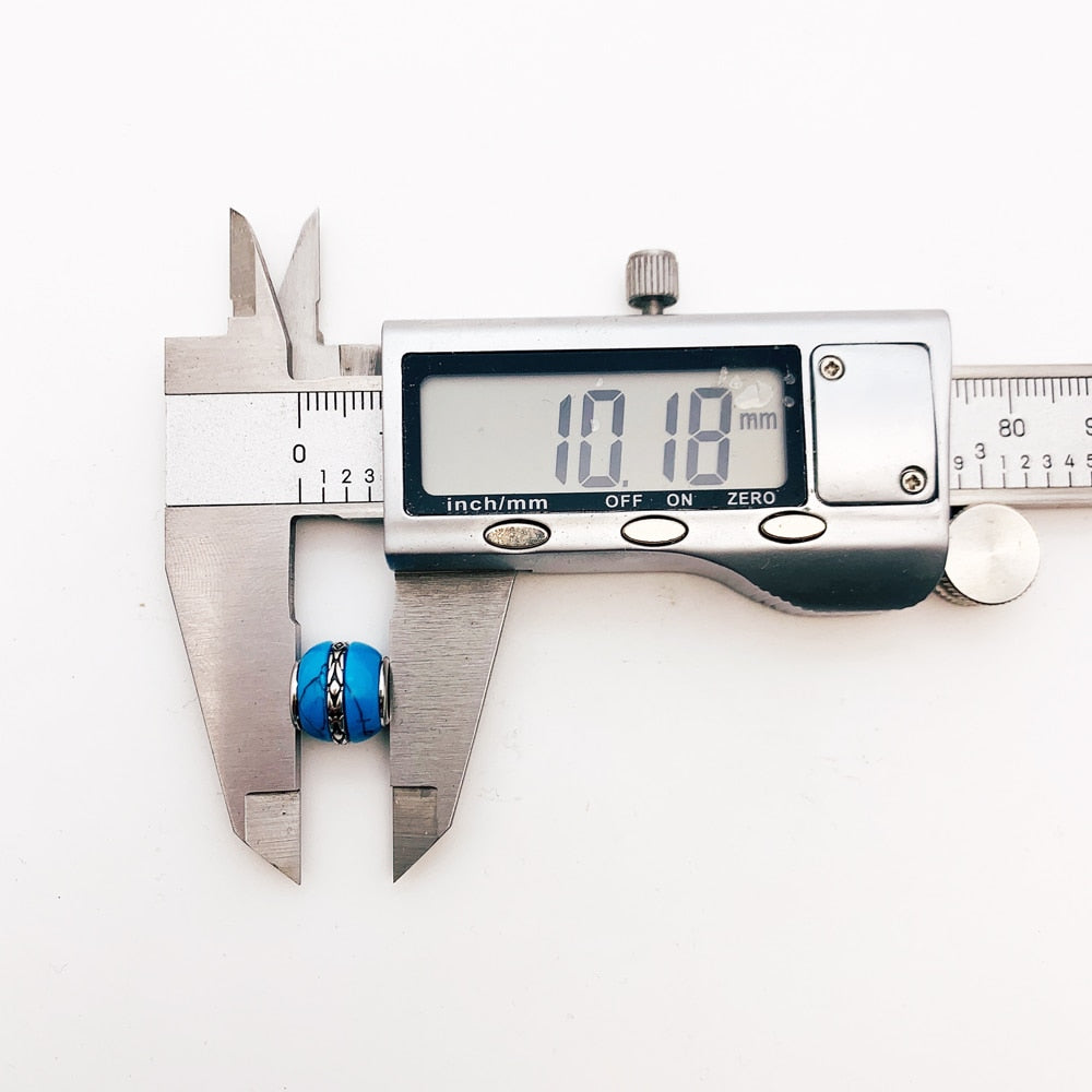 Bead Ornament Turquoise Luxury Accessories 925 Sterling Silver Charm For Jewelry Making Women Men