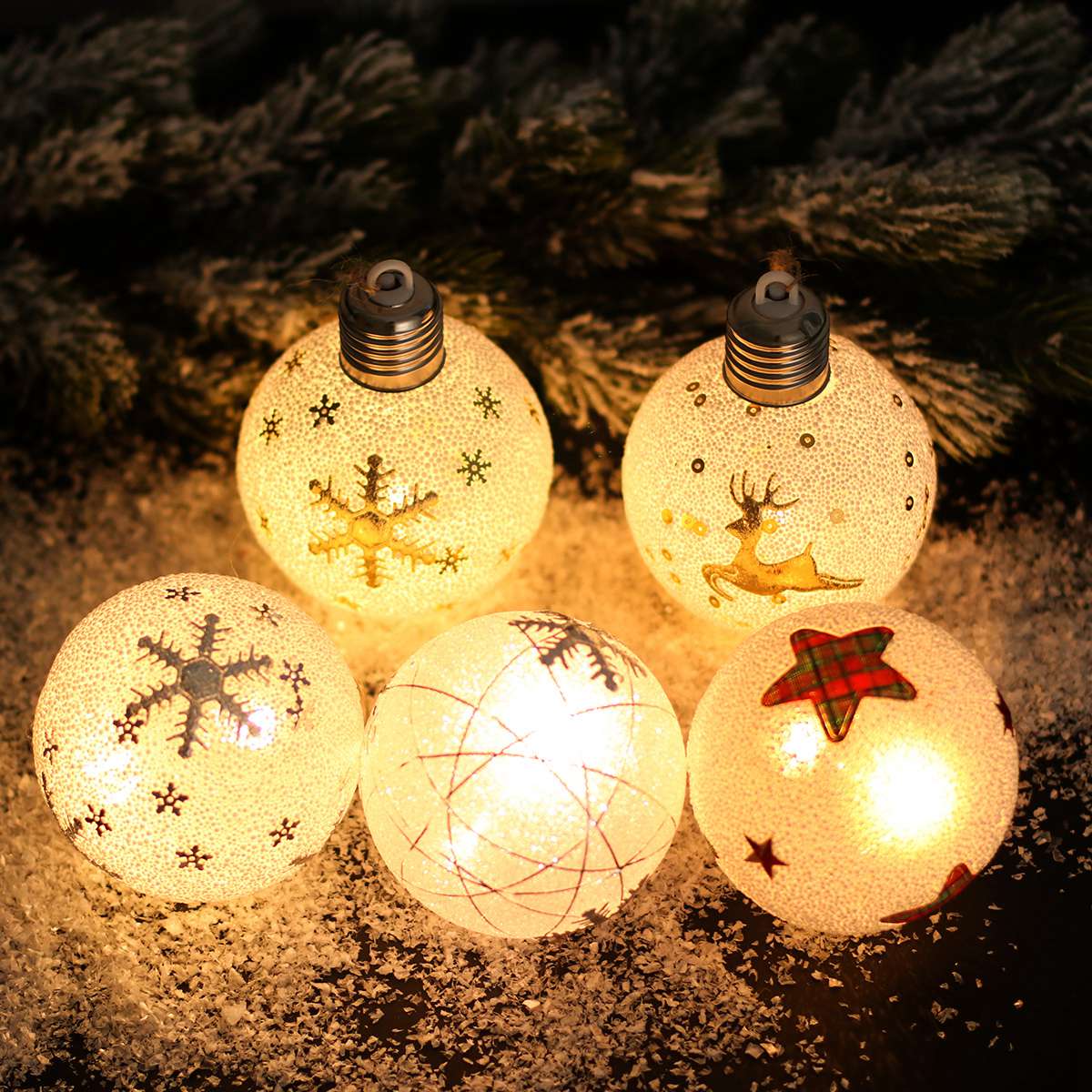 Christmas Ball Light Merry Christmas Decorations For Home 2022 Navidad Noel Xmas Gifts Christmas Tree Ornament New Year 2023