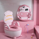 Panda Baby Potty Boys and Girls Potty Training Seat Children's Pot  Urinal Infant Cute Toilet Seat WC -Free Cleaning Brush