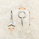 Blue Tail Fin Hinged Hoop Earrings Europe Glam Fine Jewerly For Women Lucky Gift In Solid 925 Sterling Silver