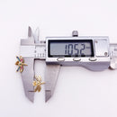 Dragonfly Golden Stud Earrings Europe Bohemia Fine Jewerly For Women Gift In Pure 925 Sterling Silver