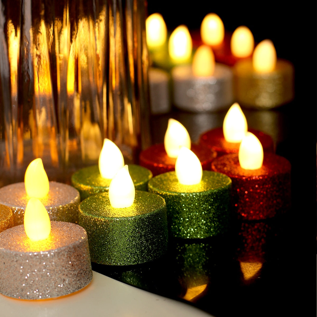 Christmas Led Candle Night Lights Merry Christmas Decorations For Home 2022 Xmas Ornaments Light Navidad Gift New Year 2023