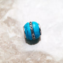 Bead Ornament Turquoise Luxury Accessories 925 Sterling Silver Charm For Jewelry Making Women Men