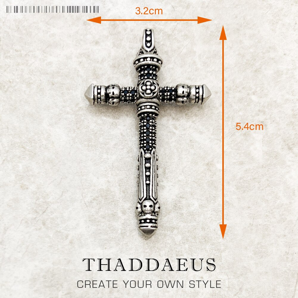 Pendant Majestic Cross & Crown Jewelry Europe 925 Sterling Silver Symbolism Promises Shield And Certaint Gift For Woman Men