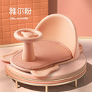 Baby Bath Seat Can Sit, Lie Down, Newborn Non-slip Round Bathtub Seat with Non-Slip Soft Mat Universal Safety Support Bath Chair