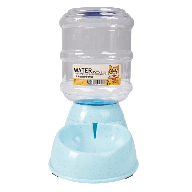 3.8L Gravity Pet Water Dispenser Cat Automatic Feeder Plastic Dog Bottle Water Fountain Food Water Dispenser Cats Feeding Bowl