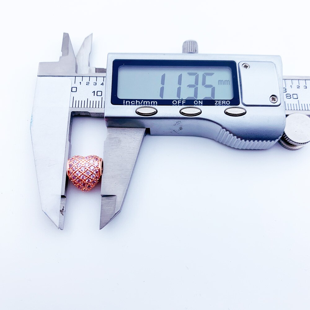 Rose Gold Heart Beads For Women Charms,New Trendy 925 Sterling Silver Jewelry & Accessories