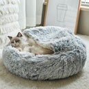 Pet Dog Cat Bed Round Plush Cats Warm Beds House Soft Sleeping Sofa Long Plushed for Small Medium Dogs Nest Cave Cushion Mats