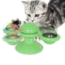 Cat Toys Whirling Turntable For Cats Puzzle With Massage Brush Cat Play Game Toys Windmill Kitten Interactive Toys Supplies Pet