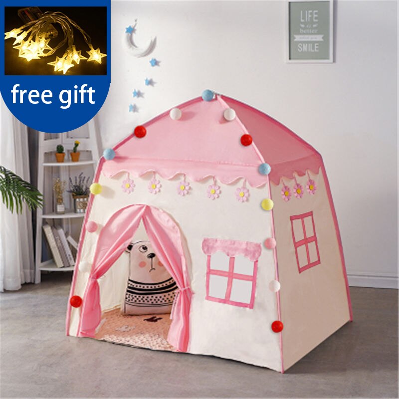 Children's Tent Indoor Outdoor Games Garden Tipi Princess Castle Folding Cubby Toys Tents  Enfant Room House Teepee Playhouse