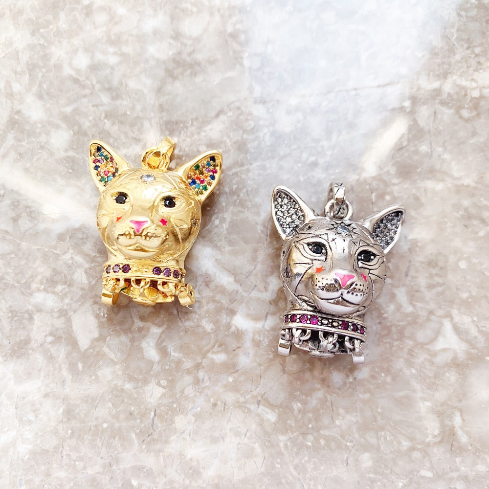 Magic Cosmic Cat Pendant Brand New Fine Jewelry Bijoux Accessories 925 Sterling Silver Gift For Woman