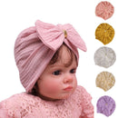 1Pc Newborn Baby Bowknot Hat Indian Bonnet Beanies Warm Hats Hair Accessory for Baby Girls Infants Toddlers Little Kid Props