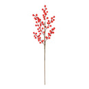 1/2pcs Christmas Decor Red Berry Stamen Branch Artificial Flower Bouquet Xmas Home Vase DIY Decoration Wedding Party Fake Plant