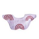 Cartoon Printed Baby Bib Round Petal Saliva Towel Comfortabel Cotton Breathable Apron Newborn 360 Degree Rotation Bandanas Burp