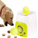 Interactive Dog Leakage Food Training Toys Snack Reward Machine Tennis Ball Drop Rolling Pet Dog Slow Feeding Gravity Dispenser - anconmall