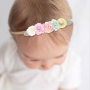 Baby Headband Cute Elastic Flower Rhinestone Hair Band Newborn Toddler Headband for Baby Infant Toddler Girls Hair Accessories