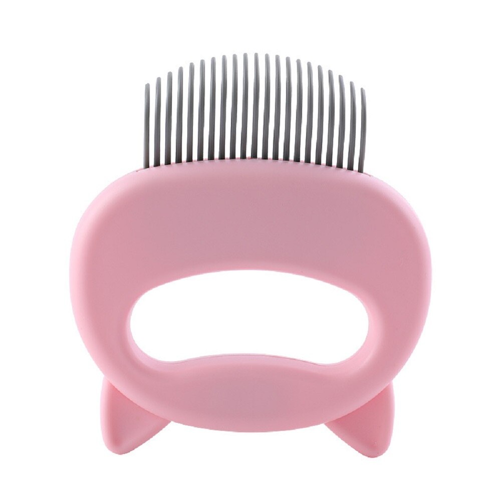 Pet Grooming Comb with Elastic Soft Needles Suitable for Short-Haired Cats, Cat Face Shaped Deshedding Massage Hair Removal Comb - anconmall