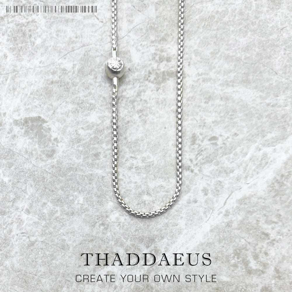 Basic Necklace Silver Brand New  Chain For Be Fashion Jewelry Europe Style Rebel Bijoux Gift For Men &amp; Women Friend