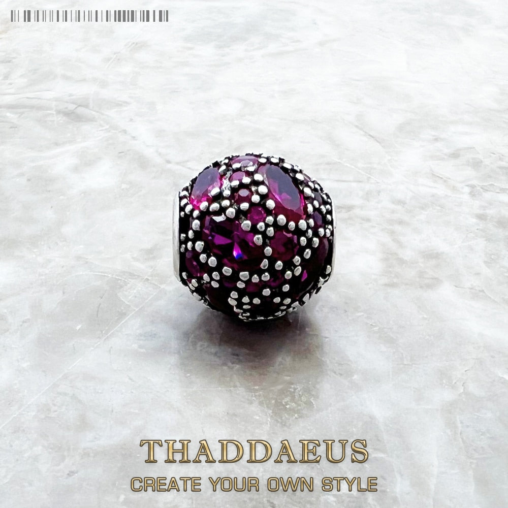 Beads Red Fire New Europe European DIY Jewelry 925 Sterling Silver Accessorie Gift For Women