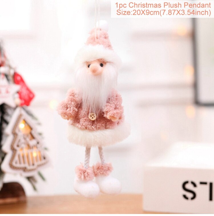 Huiran Merry Christmas Dolls Santa Claus Elk Christmas Decorations For Home 2022 Cristmas Ornaments Happy New Year 2023 Navidad