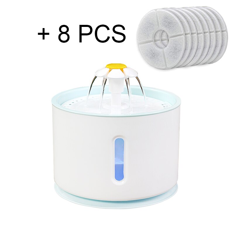 Cat Dog Water Fountain Drink Bowl Active Carbon Filter Automatic Pet Drinking Feeder Electric Cats Drinker Dispenser USB Powered