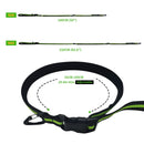 2m Hands-Free Bungee Nylon Dog Leash with Adjustable Waist Belt Reflective Stitching and Padded Handle for Pets Running Training - anconmall