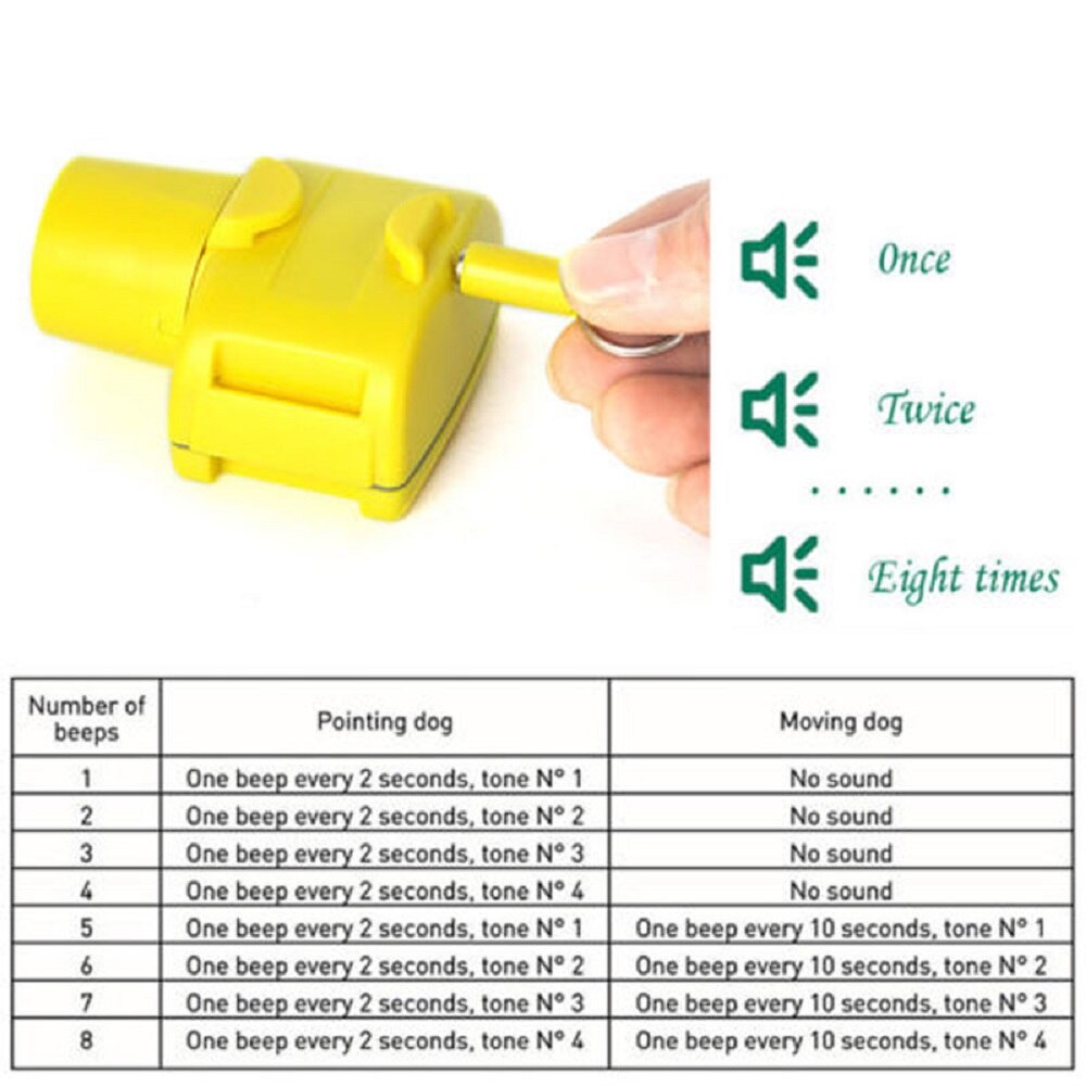 Waterproof Hunting Dog Beeper Collars Dog Training Collar 8 Built-in Beeper Sound Dog Beeper Sports Training Hunting Pet Collar - anconmall